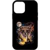 Vintage Ermellino Regalo Custodia per iPhone 12 mini Mistico Ermellino Luna Piena Arte Bosco
