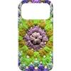 70s Nostalgia Retro Aesthetic Apparel by Custodia per iPhone 17 Pro Max Retro anni '70 Geometrico Fiore Grafica Lilla