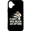 Flight Was Never An Option - Kiwi Meme Custodia per iPhone 16 Plus Il volo non è mai stato un'opzione divertente Kiwi Bird Karate