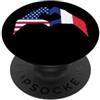 USA American France Flag French Roots Te USA Bandiera Francia Americana Radici Francesi PopSockets PopGrip Adesivo