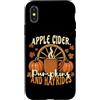 Apple Picking Season Fall Harvest Autumn Custodia per iPhone X/XS Sidro di mele Zucca Hayrides Stagione di raccolta delle mele Autunno