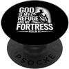 Best Jesus Christian Designs God Is My Refuge And My Fortress PopSockets PopGrip Adesivo