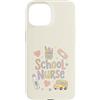 School Nurse Care Custodia per iPhone 15 Carino Scuola Infermiera Torna a Scuola U