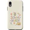 School Nurse Care Custodia per iPhone XR Carino Scuola Infermiera Torna a Scuola U