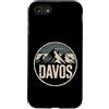 Alpine Ski Travel Outdoor Winter City Custodia per iPhone SE (2020) / 7/8 Avventura invernale dei pini montani di Davos