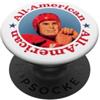 Pierce Archive Vintage Art Grafica vintage del quarterback di football americano All-American USA PopSockets PopGrip Adesivo