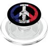 France Flag Peace Sign Tees Bandiera della Francia segno di pace PopSockets PopGrip per MagSafe