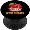 Apple Picking Season Fall Harvest Autumn Il più carino nel frutteto ama la raccolta di mele per bambini PopSockets PopGrip Adesivo