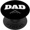 Gun Lover Dad Gifts Design per appassionati di armi da fuoco per amanti delle armi PopSockets PopGrip Adesivo