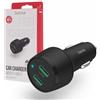 Hama Caricabatteria da auto, 45 Watt USB-C Power Delivery Fast Charger (caricatore accendisigari a 2 porte per smartphone, caricabatterie multi-porta con PD, supporta Qualcomm Quick Charge) nero
