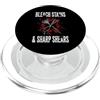 Hairstylist Cosmetology Salon Apparel Hairstylist Cosmetologist Bleach Stains & Sharp Shears PopSockets PopGrip per MagSafe
