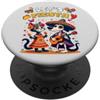 Cat & Dog Sugar Skull Let's Fiesta day o Gatto e Cane Sugar Skull Let's Fiesta Día los Muertos Costume PopSockets PopGrip Adesivo
