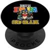 Back to School First Day Boys Kids Bruh I'm in 3rd Grade Raccoon Boys Kids Gamer torna a scuola PopSockets PopGrip Adesivo