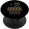 Modern Christian Designs For Women Men & 2 Pesci 5 Pani Croce di Gesù 5000 Miracolo Cristiano PopSockets PopGrip Adesivo