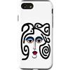 Bahaa's Tee Custodia per iPhone SE (2020) / 7/8 Abstract Modern Woman Face Eyes Art Illustration Graphic