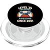 Level 25 Unlocked Awesome Since 2001 Livello 25 sbloccato fantastico dal 2001 PopSockets PopGrip per MagSafe