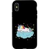 Unicorn horse girl daughter fantasy doll Custodia per iPhone X/XS Cavallo Fantasy Unicorno su una nuvola