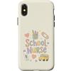 School Nurse Care Custodia per iPhone X/XS Carino Scuola Infermiera Torna a Scuola U