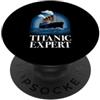 RMS Titanic Cruise Ship History Ship Gra Titanic Expert RMS Titanic Ship - Nave storica marittima PopSockets PopGrip Adesivo