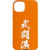 Collezione di kanji giapponesi tripli Custodia per iPhone 15 Plus Grafica Giapponese con Kanji '武闘派' (scuola di arti marziali)
