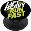 Cross Training Sollevamento Pesi Corrido Fitness Lift Heavy Run Fast Gym Atleta Palestra Corsa Sprint PopSockets PopGrip Adesivo