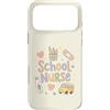 School Nurse Care Custodia per iPhone 17 Pro Max Carino Scuola Infermiera Torna a Scuola U