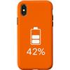 Energie Designs Custodia per iPhone X/XS Batteria 42% - Design batteria