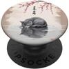 Japanese Culture Aesthetics Neko Cat Jap Giapponese Carino Gatto Dormire Sotto Cherry Blossom PopSockets PopGrip Adesivo