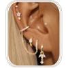 MILACOLATO Piercing Orecchio Orecchini Oro Argento Donna Set Orecchini