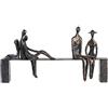 Casablanca modernes Design Casablanca Designer-Statuetta Scultura Leisure in antico-bronzo 23 x 45 cm (HxL)