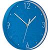 Leitz Wow Orologio da Parete al Quarzo, Adatto per Ufficio, Cucina, Soggiorno e Bagno, 29 cm, Blu