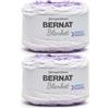 Bernat Blanket Perfect Phasing Dark Orchid Cake Yarn - 2 confezioni da 299,37 g - 100% poliestere - #6 Super Bulky - 200 metri per lavoro a maglia, uncinetto, artigianato e amigurumi, filato di
