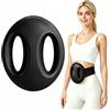 Generico Massaggiatore Muscolare Elettrico, Anello Massaggiante Multifunzionale Per Tutto Il Corpo, Con Cinghie Regolabili, Terapia Vibratoria E Rilassamento Muscolare. (Nero)
