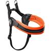 Generico PETTORINA TRE PONTI REGOLABILE RETE CHIUSURA IN PLASTICA ARANCIONE FLUO (MIS. 2.5)