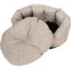 Joli Moulin Cuccia Gatto Piccolo Cane Rotondo Cuscino Sfoderabile Comfort Antiscivolo Lavabile in Lavatrice Qualità Made in Italy