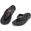 CLEIKS Ciabatte da Uomo Infradito Uomo con Design Ergonomico e Decorazione Stampata Comfortevoli per Quotidiano Casa e Spiaggia (Nero 44 EU MEI260246-0)