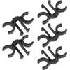 Homoyoyo 5 Pezzi Clip per Bastone da Trekking Nero in Pvc per Tubi 18 Mm | Organizzare L'attrezzatura sui Sentieri, Presa Rapida e Tenuta Affidabile, Stile Compatto