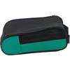 Helilyco Borsa impermeabile per scarpe da golf, calcio e rugby, in tessuto Oxford traspirante con cerniera, 23 x 32,5 x 14 cm, colore nero