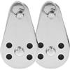 SWOOMEY 2 Pezzi Puleggia per Kayak in Acciaio Inox, Accessorio Nautico Argento per Sailboat e Kayak, Installazione Facile, Funzionamento Fluido, per Uomini e Accessori Barca