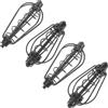 PRETYZOOM Pasturatore Pesca Feeder in Ferro Nero, Set 4 Pezzi, Design Cavo e Gabbia Pasturatore Feeder, per Pesca All'Aperto