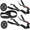 IWOWHERO 2 Set Kit Protezione per Elmetto Antinfortunistico, Nero