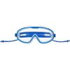 JECOMPRIS Occhialini da Nuoto Adulti Grande Frame Blu in Silicone PC | Lenti Grandangolari ad Alta Trasmissione, Profilo Aderente al Viso, Protezione Anti-uv e Tappi Monopezzo