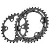 DUANSIYU Corone per Bicicletta Bicicletta Guarnitura Corona 11S 64/96BCD 26T-36T Doppia Catena Ruota MTB Mountain Bike Pignone(64BCD 26T)