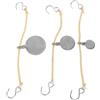 Amosfun 3 Pezzi Bersaglio in Acciaio Inox Piccolo per Allenamento, Sospeso