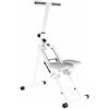 Fzaqwen Climbing Machine Macchinario per Arrampicata Stepper Verticale Pieghevole con Corda Elastica E Struttura Stabile Adatta a Allenamento a Appartamento, Manico Dritto