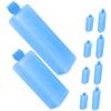 DECHOUS 10 Pezzi Ice Cooling Block Blu in PE, Blocco Riutilizzabile per | Atmosfera Estiva, Impacchi di Ghiaccio Freschi, Ghiaccini Freezer Riutilizzabili, Raffreddamento Portatile