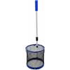 Fonowx Raccoglipalline da Tennis Tavolo Raccoglitore Palline Collezionatore Cestino Pratico Portatile in PC Nylon Metallo con Manico Telescopico Adatto per, Blue L3 Nylon