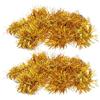 OSOLADY 12 Pezzi Pom Poms Cheer, Fiori da Cheerleader in Plastica Oro, Leggeri e Lucidi, Indossabili al Polso in Coda di Cavallo, per Cheerleading e Spettacoli di Danza,