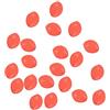 PATIKIL 8x6mm Luminoso Pesca Perline, 200 Pezzi Plastica Bagliore Pesca Esca Uova Attrezzatura Perlina Attacco Strumento Ovale, Rosso