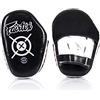 Fairtex Aero Focus FMV11 - Guanti da boxe per Muay Thai, Boxe, Kickboxing, MMA (nero/bianco)